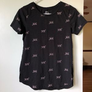 Old Navy Every Wear Leopard Print Tee